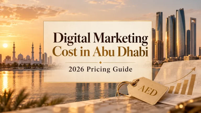 Digital marketing cost in Abu Dhabi 2026 pricing guide.
