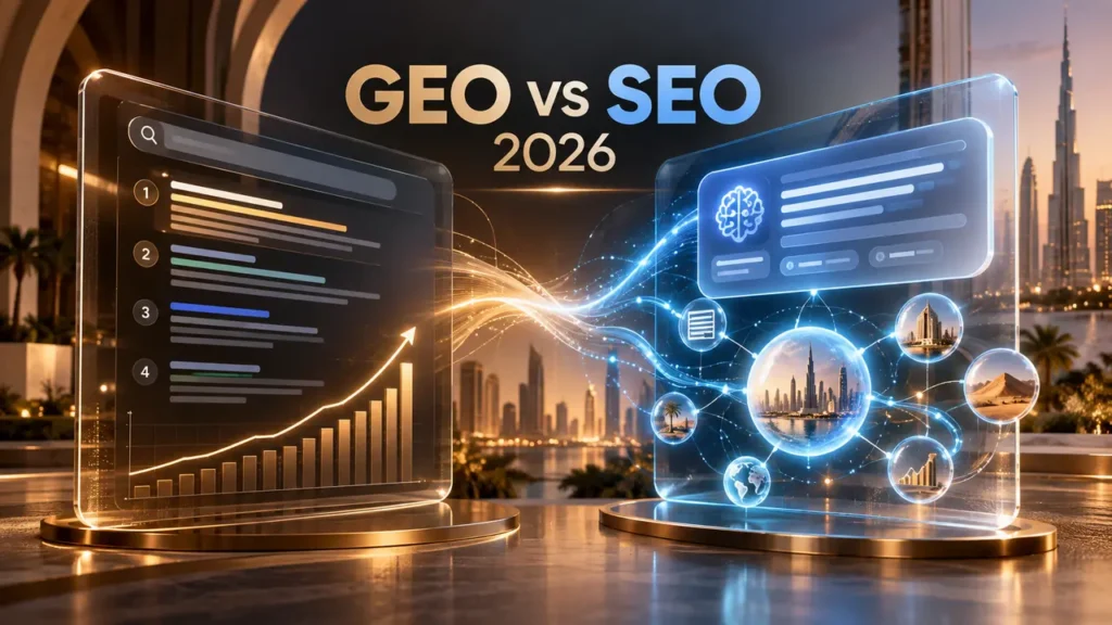 GEO vs SEO 2026 strategy for ranking in Google and AI Overviews