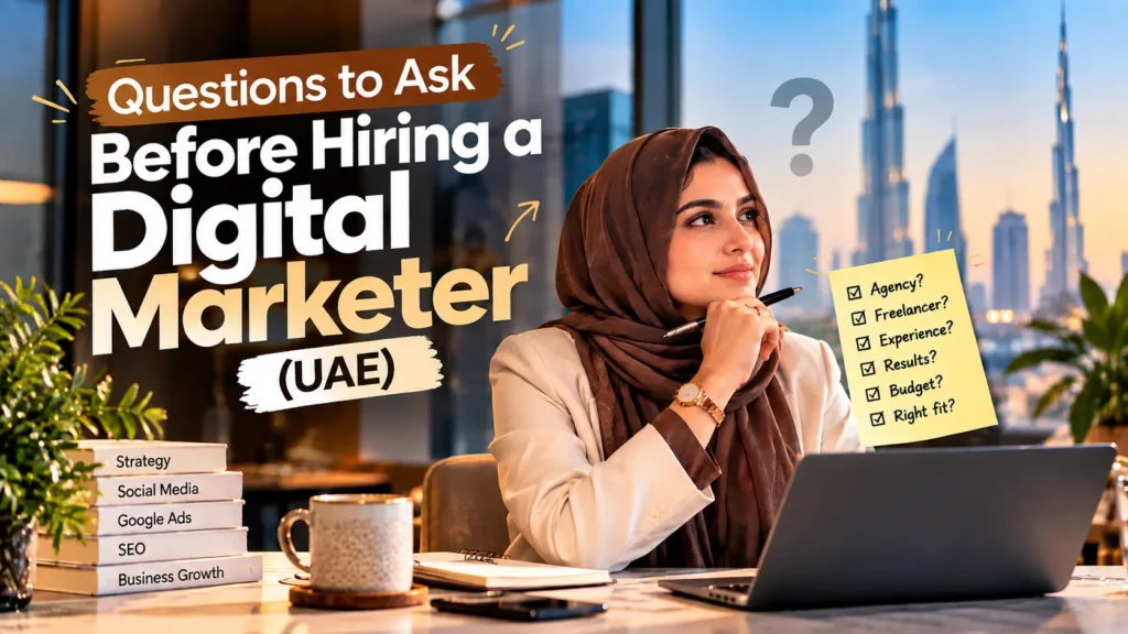 Questions to ask before hiring a digital marketer in the UAE